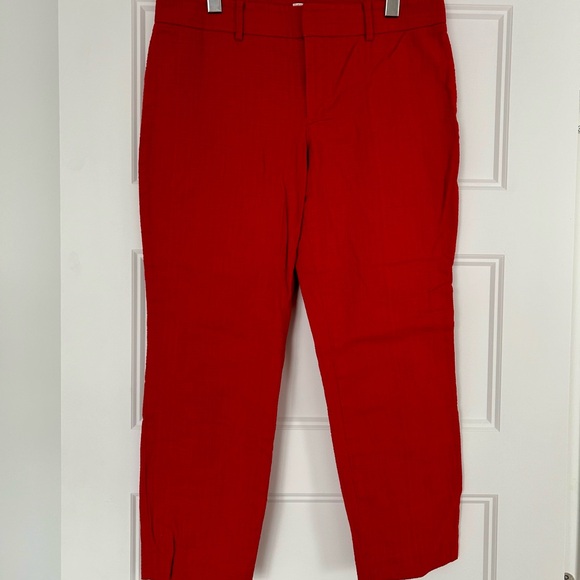 Club Monaco Red Ankle Cropped Pants - Picture 6 of 6